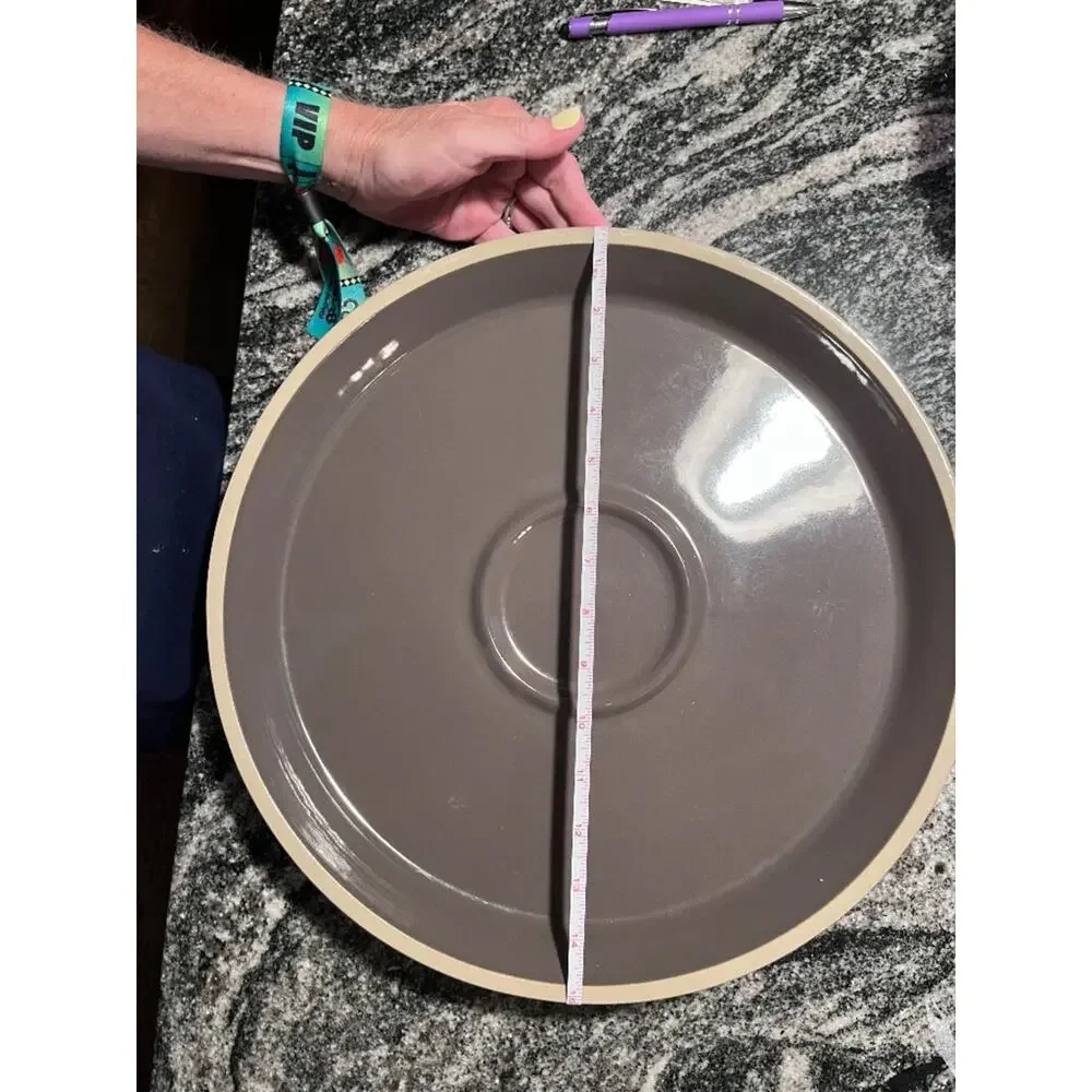 Pampered Chef Graystone Stoneware  Chip & Dip Set (NEW without OB)